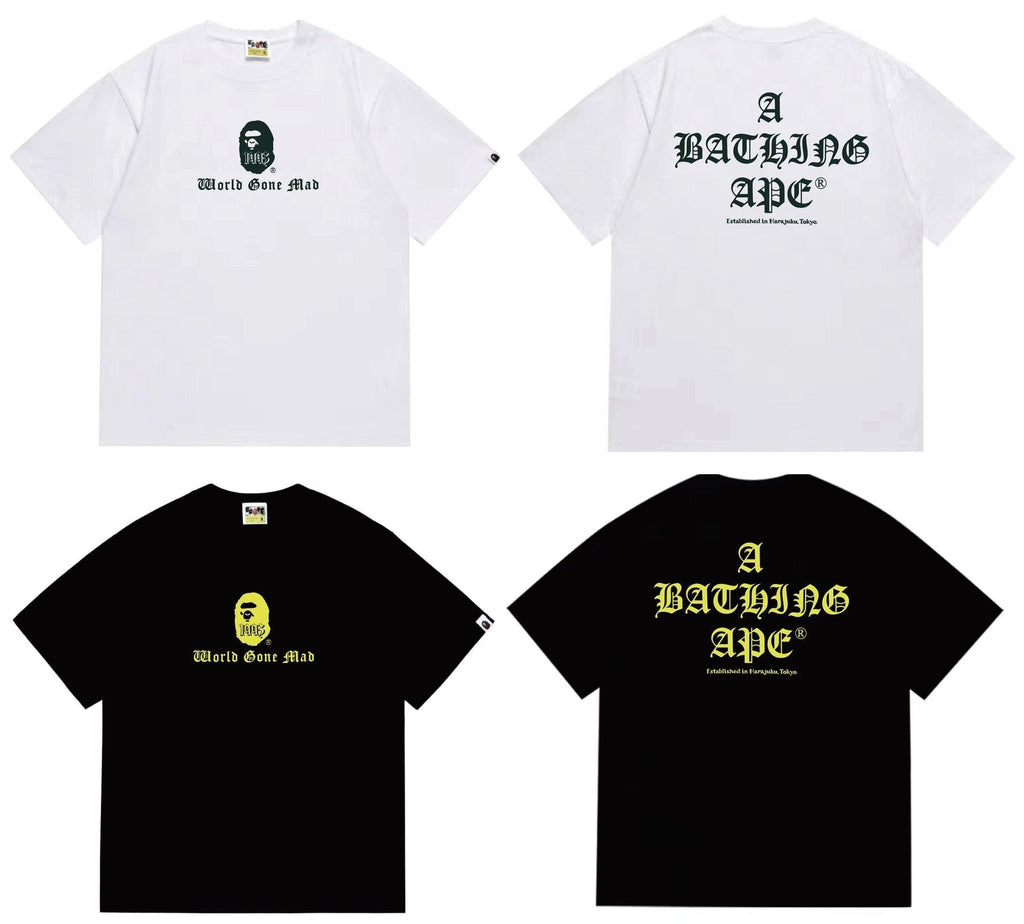 BAPE Ape-Head Front & Back Graphic T-Shirt — comparison