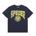 Sp5der Yellow Front Graphic Navy T-Shirt — hero