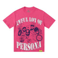 THAT'S A AWFUL LOT OF COUGH SYRUP Pink Front & Back Graphic T-Shirt — hero