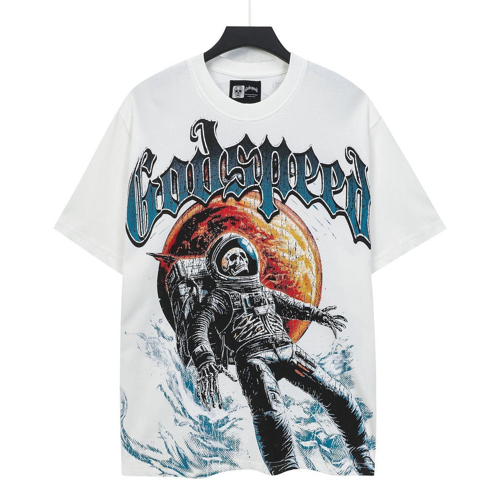 Godspeed Space Tour Astronaut Graphic T-Shirt — front
