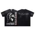 MAJESTIK Washed Black Graphic T-Shirt — hero