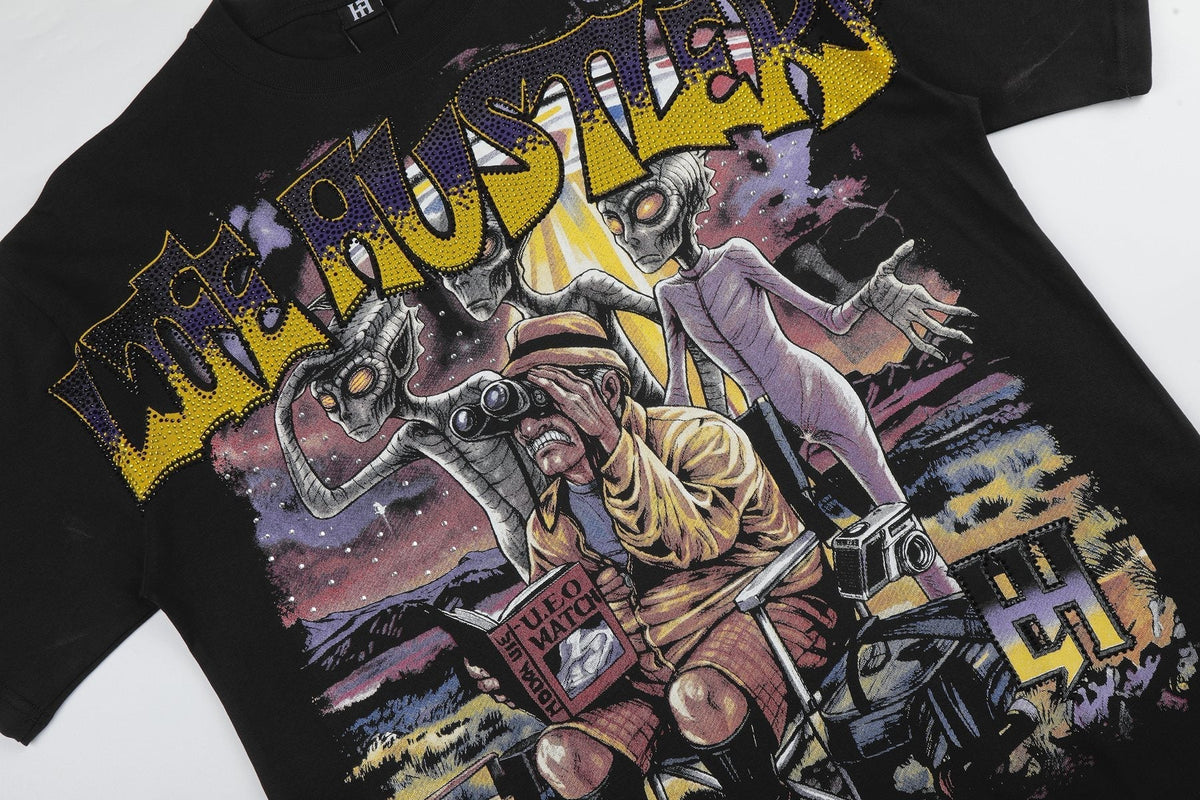 Life Hustlere Black No Days Off Graphic Short-Sleeve T-Shirt — detail