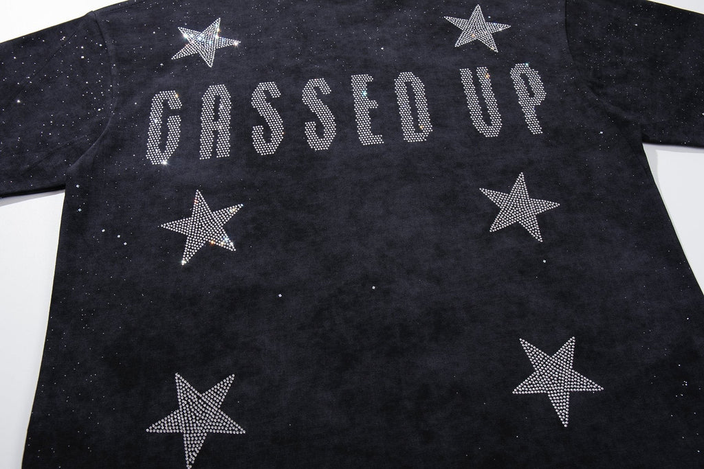 BKYS Revival Gassed Rhinestone Graphic T-Shirt — detail