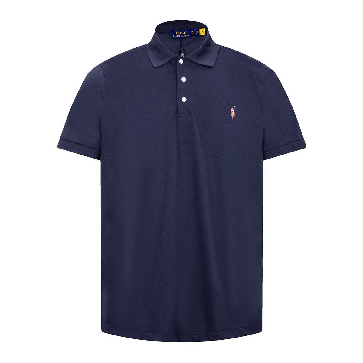 Test2-Ralph Lauren Three-Button Short-Sleeve Polo Shirt — back