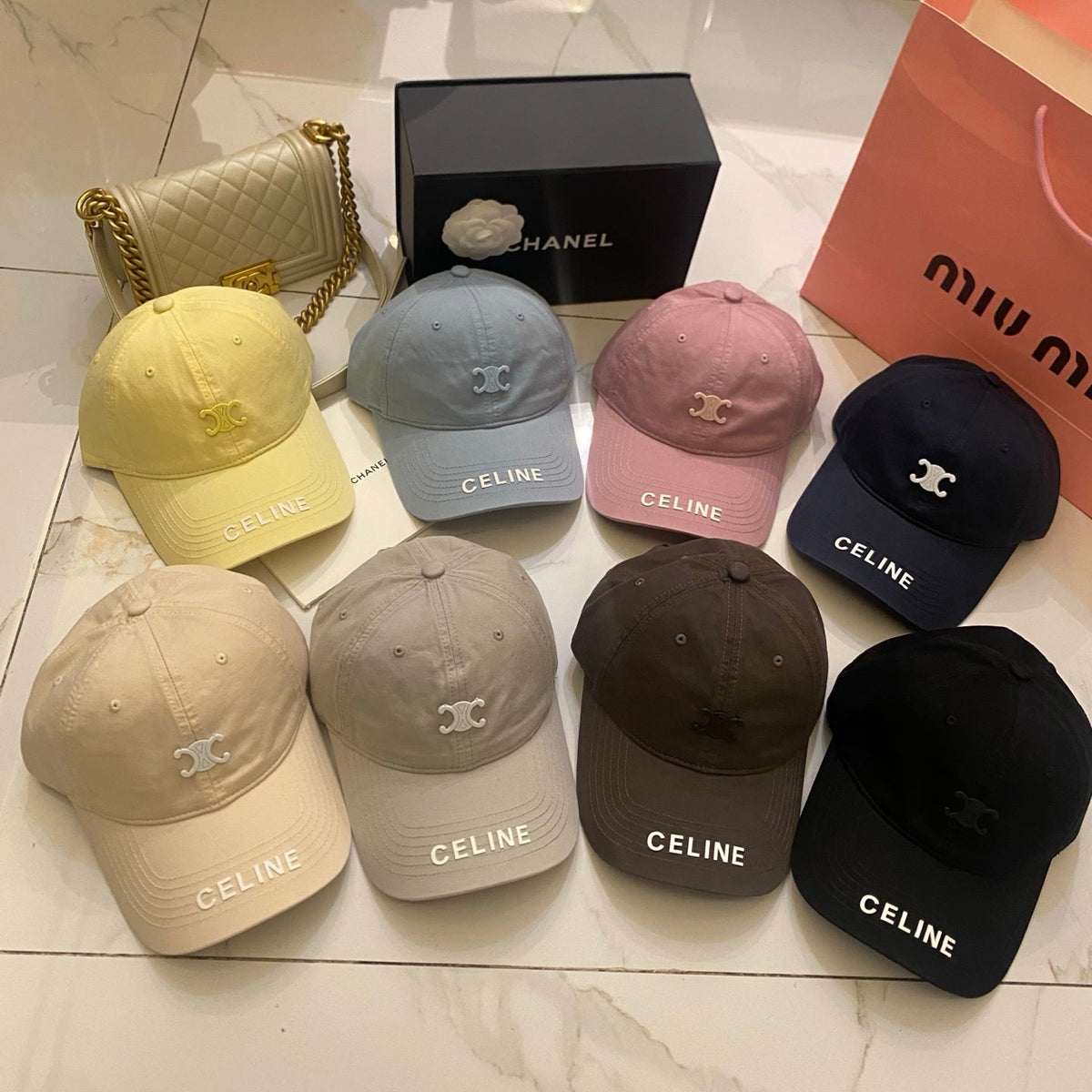 Celine Bright Color Baseball Cap