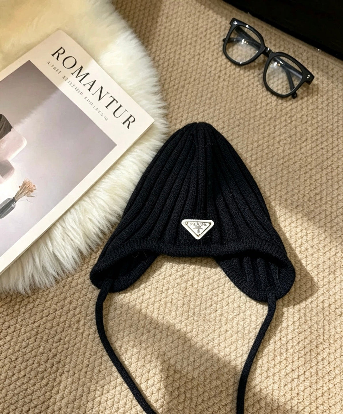 Prada Pastel Earflap Hat